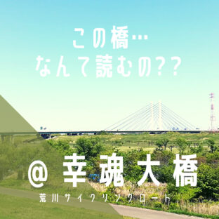 【幸魂大橋(さきたまおおはし)】読み仮名無いと読めないかも!!/荒サイ/橋情報/グルメ