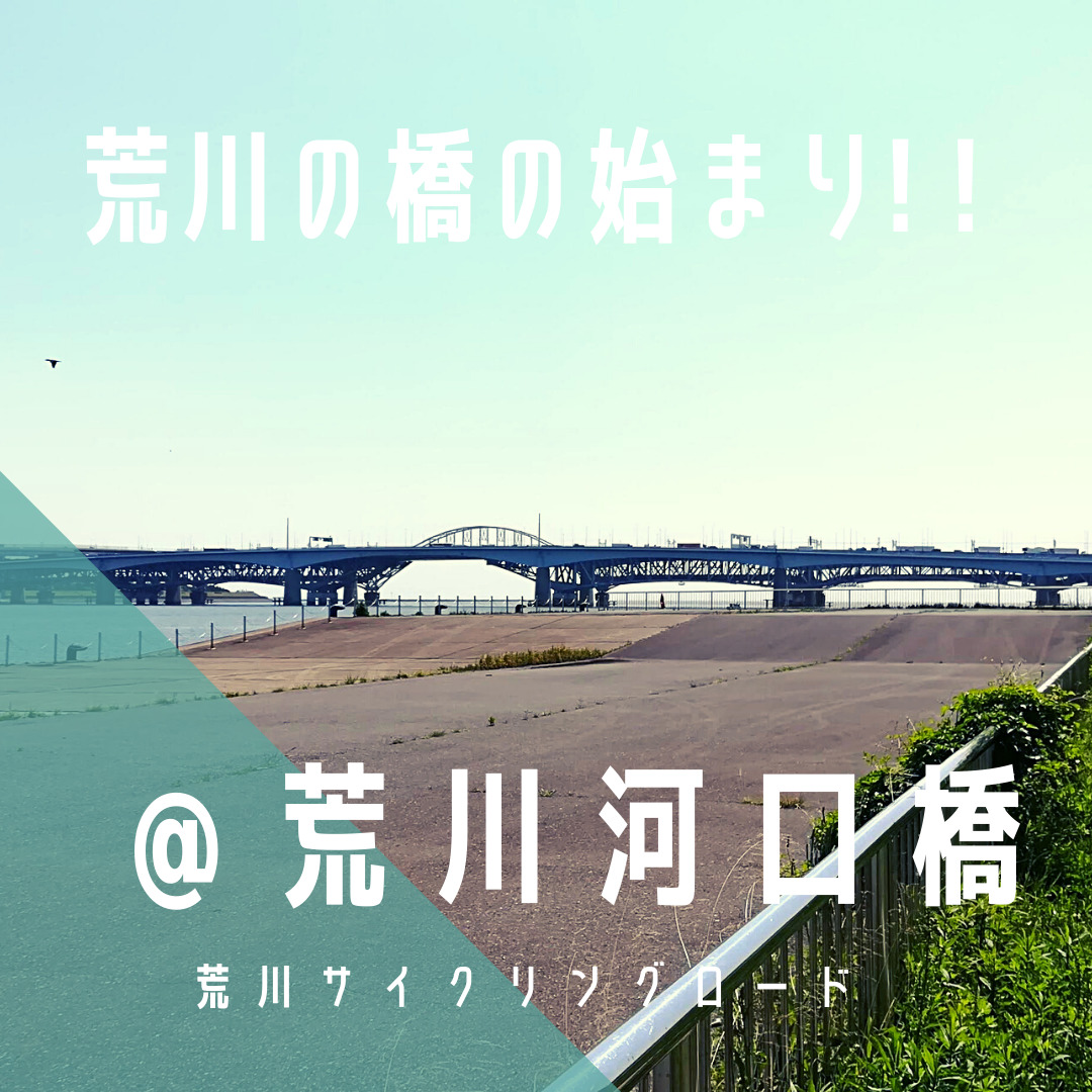 荒川河口橋 清砂大橋 この区間 2箇所あり トイレ放浪記 荒川cr 通称 サイクリング中 ランニング中にお腹が痛くなったら 超軽量 機能性バーエンドキャップ ロードバイク専用