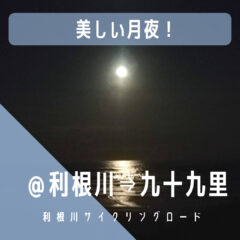 【美しい月夜】準備中…｜利根川サイクリングロード｜橋情報｜グルメ