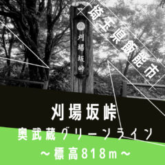 【峠巡り】大パノラマ!|標高818m|刈場坂峠|埼玉県飯能市|クライミング|峠情報
